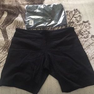 2 pairs of black 9” biker shorts frm Walmart